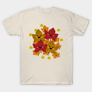 Happy leafy Autumn mess T-Shirt